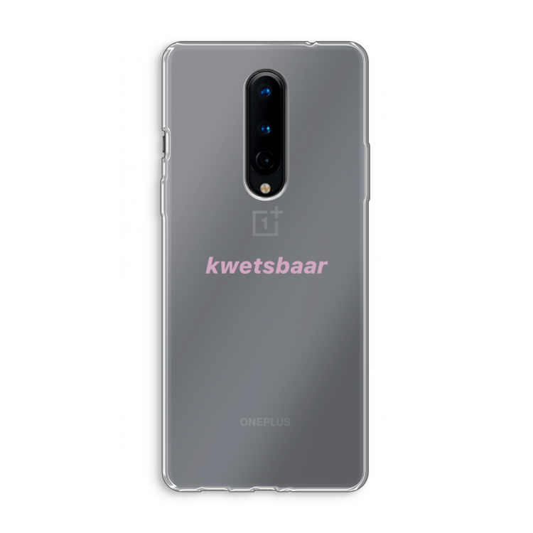 kwetsbaar: OnePlus 8 Transparant Hoesje