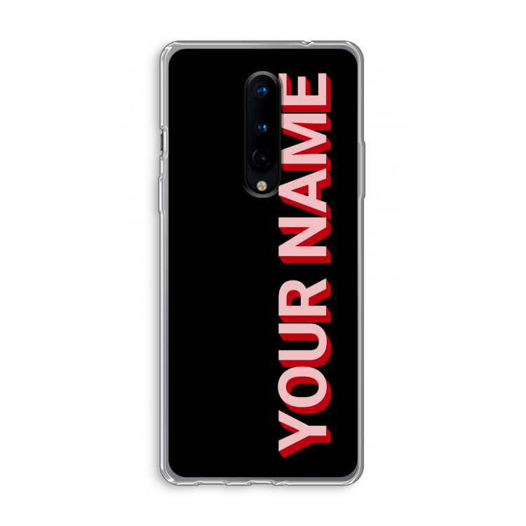 Namecase: OnePlus 8 Transparant Hoesje