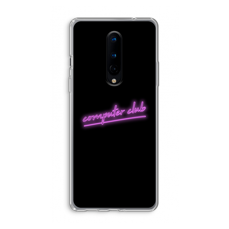 Vice Black: OnePlus 8 Transparant Hoesje