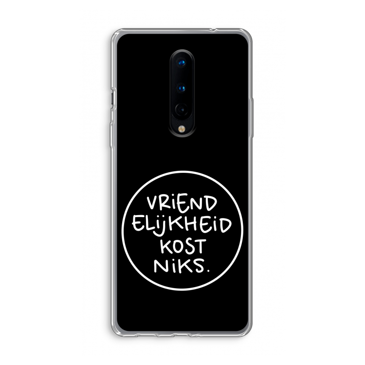 Vriendelijkheid: OnePlus 8 Transparant Hoesje