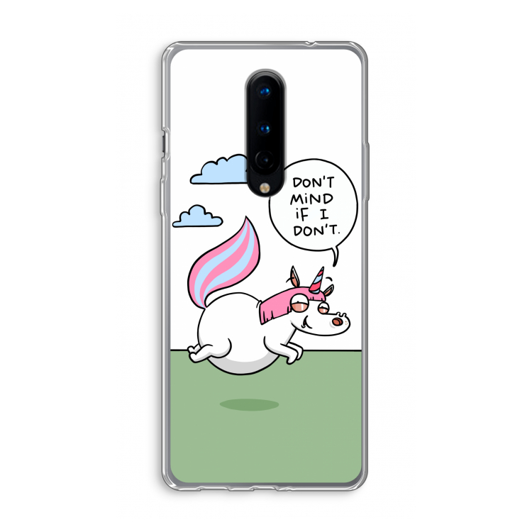 Unicorn: OnePlus 8 Transparant Hoesje