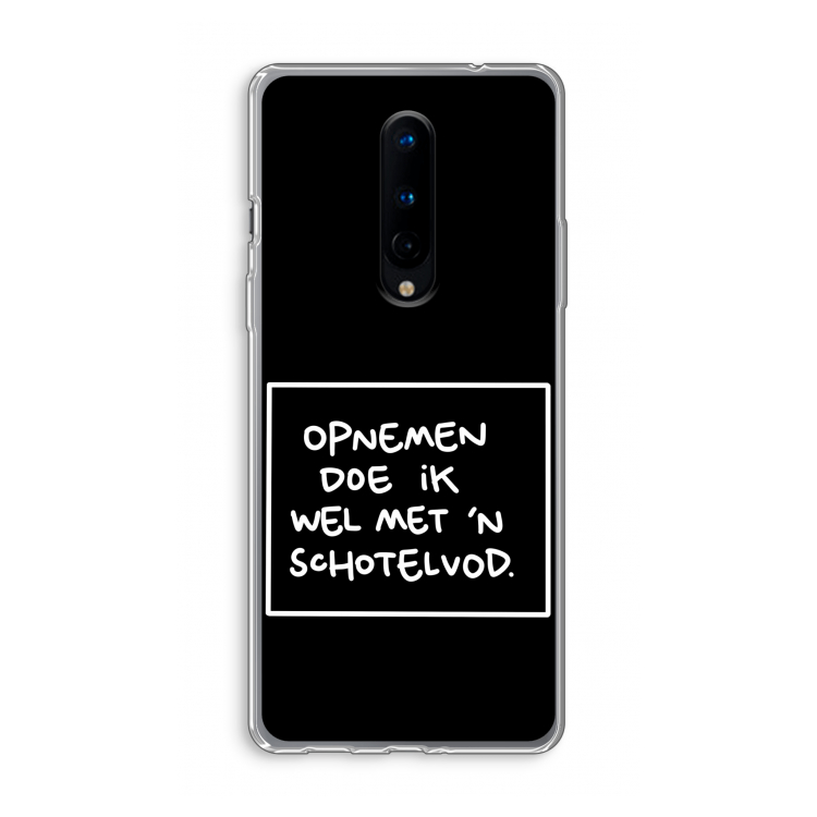 Schotelvod: OnePlus 8 Transparant Hoesje