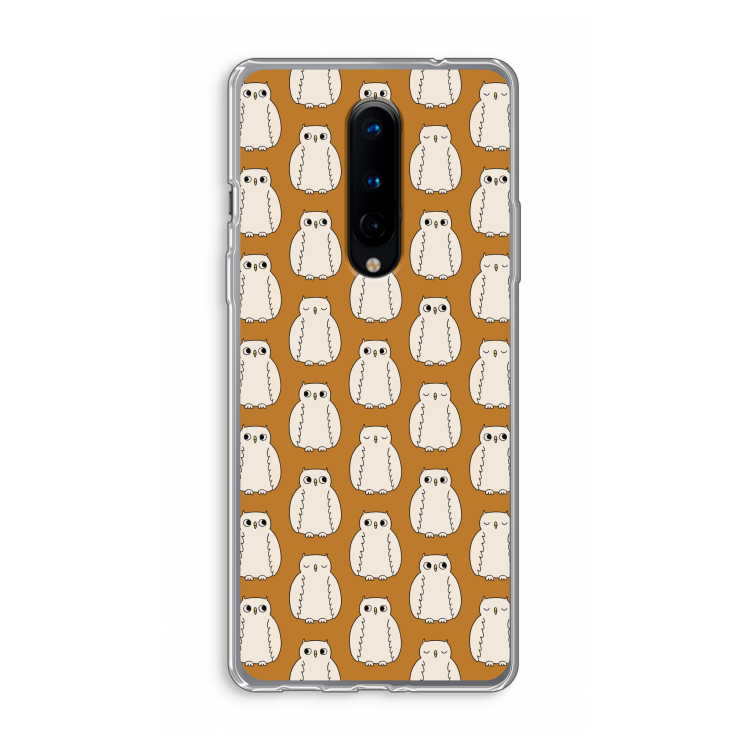 Uilen: OnePlus 8 Transparant Hoesje