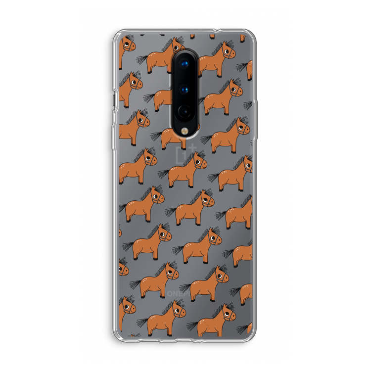 Pony: OnePlus 8 Transparant Hoesje