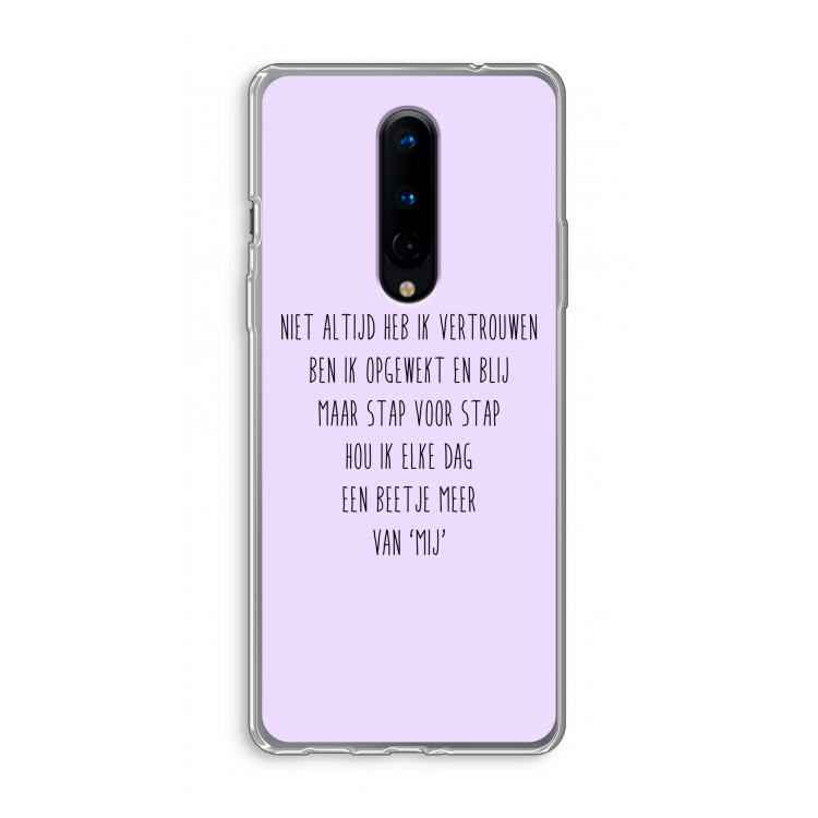 Zelfvertrouwen: OnePlus 8 Transparant Hoesje