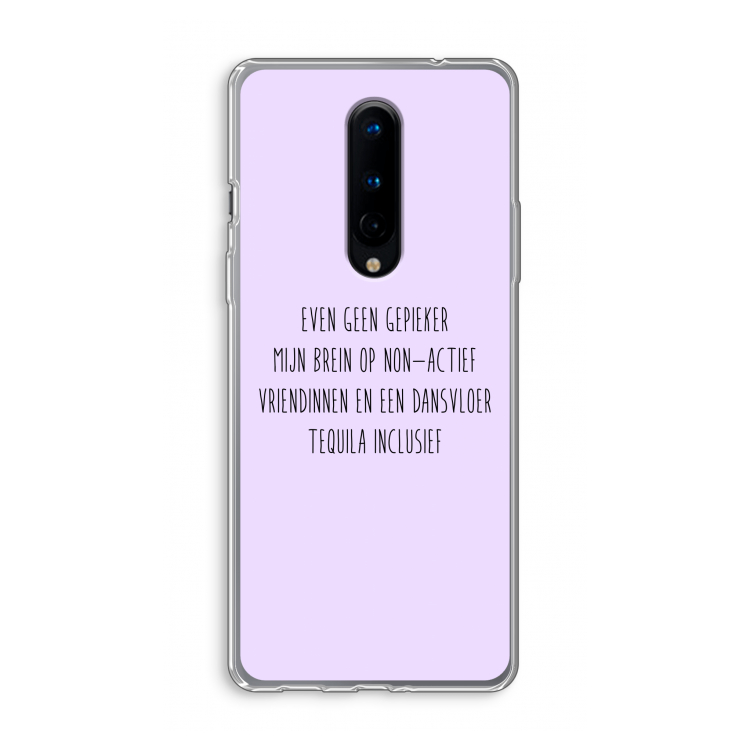 Tequila: OnePlus 8 Transparant Hoesje