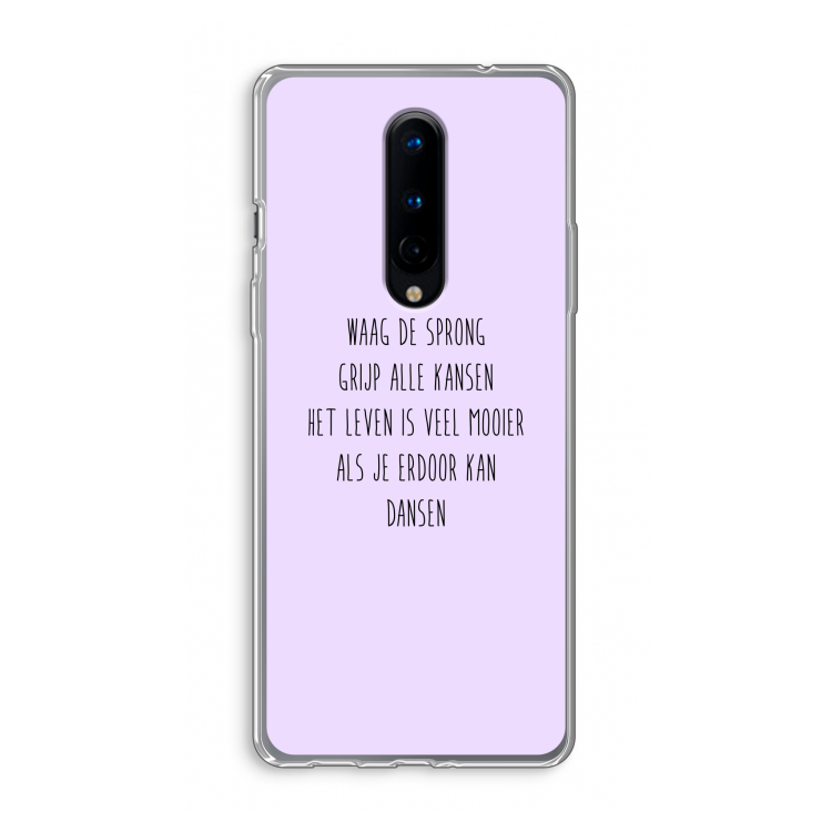 Sprong: OnePlus 8 Transparant Hoesje