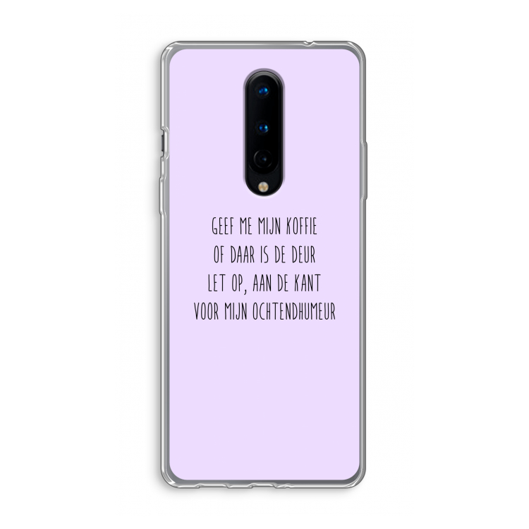 Ochtendhumeur: OnePlus 8 Transparant Hoesje