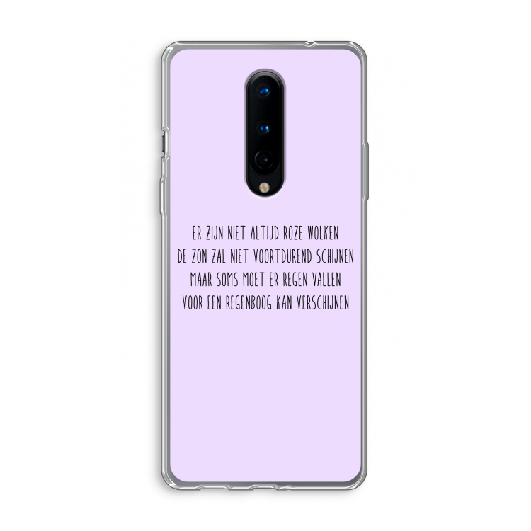 Regenboog: OnePlus 8 Transparant Hoesje