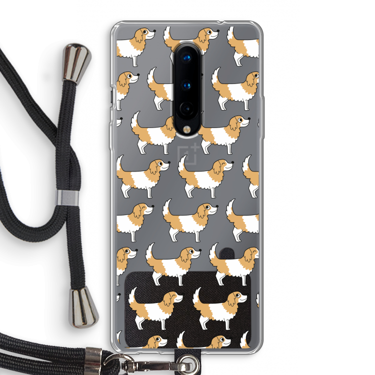 Doggy: OnePlus 8 Transparant Hoesje met koord