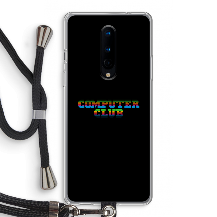 Retro: OnePlus 8 Transparant Hoesje met koord