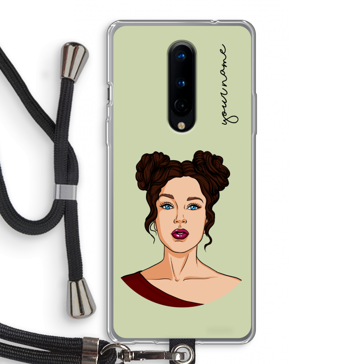 Pop-Art Creator: OnePlus 8 Transparant Hoesje met koord