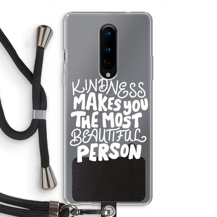 The prettiest: OnePlus 8 Transparant Hoesje met koord
