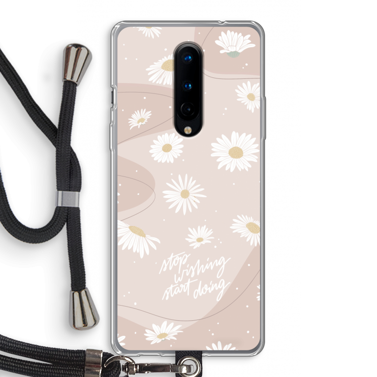 Daydreaming becomes reality: OnePlus 8 Transparant Hoesje met koord