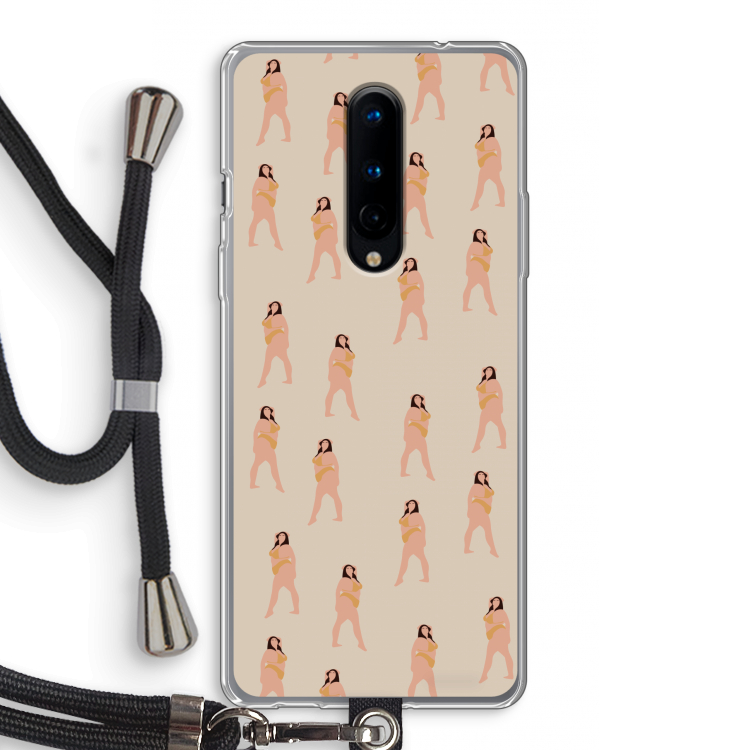 You're so golden: OnePlus 8 Transparant Hoesje met koord