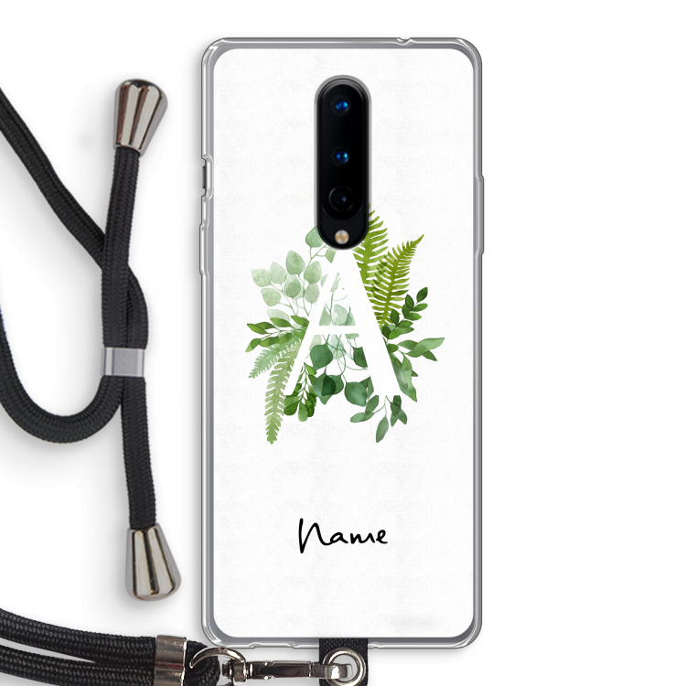 Green Brush: OnePlus 8 Transparant Hoesje met koord