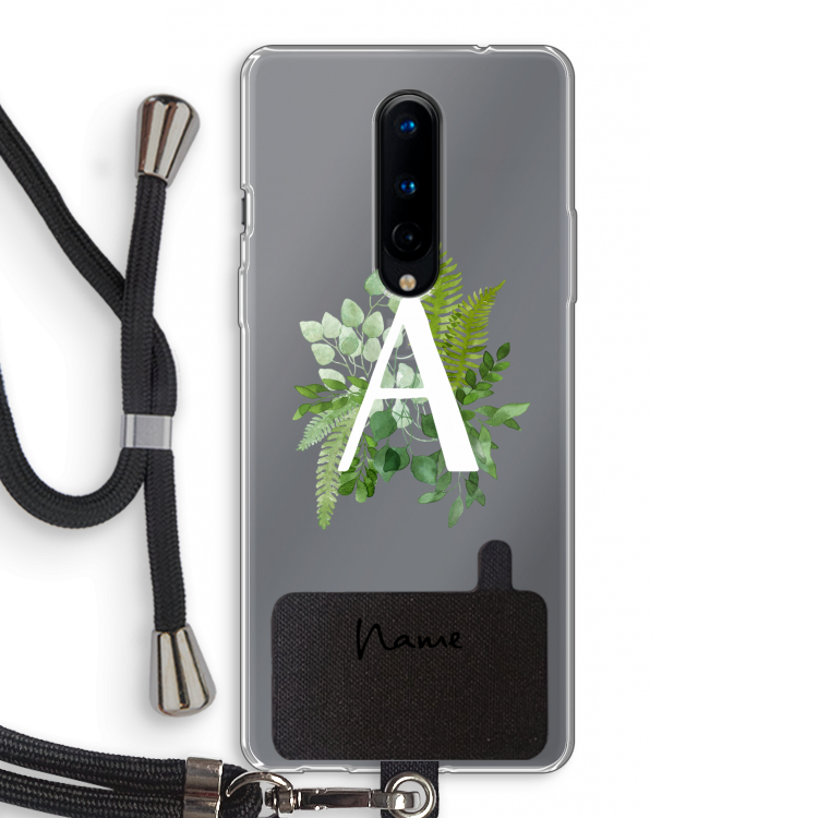 Green Brush: OnePlus 8 Transparant Hoesje met koord