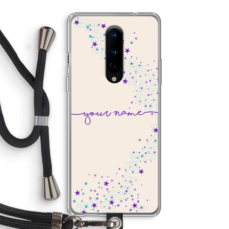 Sterren: OnePlus 8 Transparant Hoesje met koord