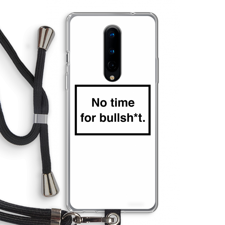 No time: OnePlus 8 Transparant Hoesje met koord