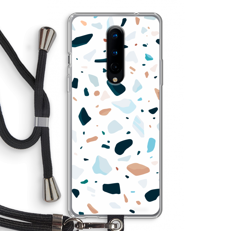 Terrazzo N°13: OnePlus 8 Transparant Hoesje met koord