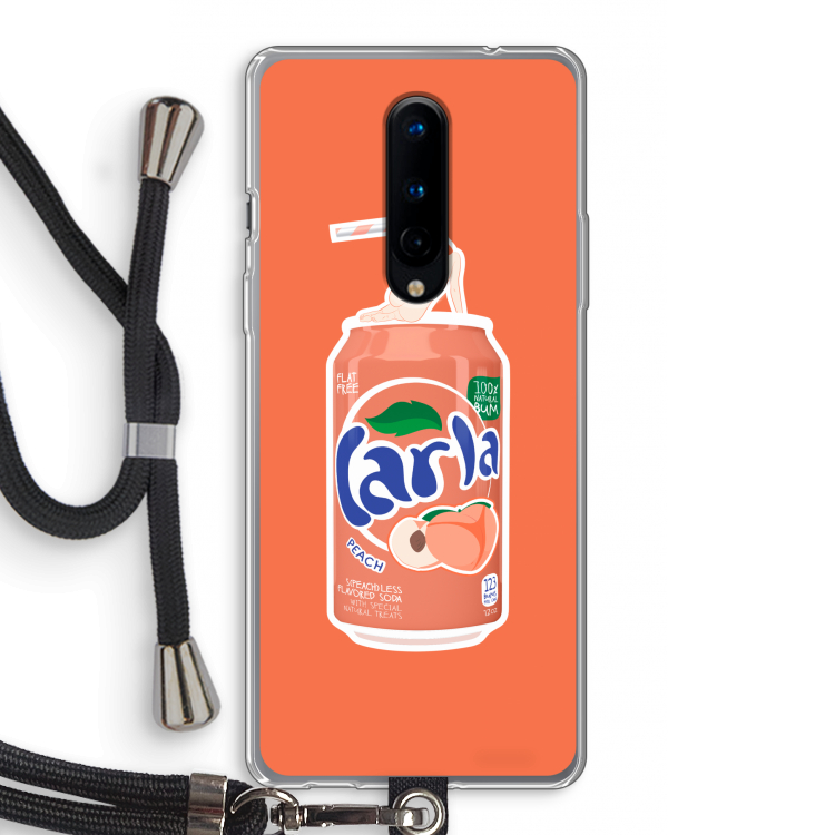 S(peach)less: OnePlus 8 Transparant Hoesje met koord
