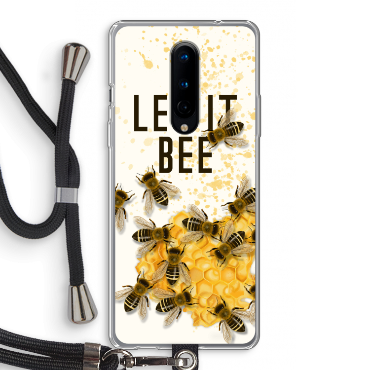 Let it bee: OnePlus 8 Transparant Hoesje met koord