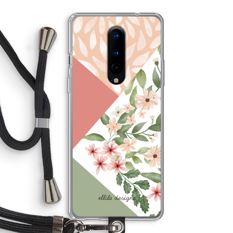 Sweet heaven geometrics: OnePlus 8 Transparant Hoesje met koord