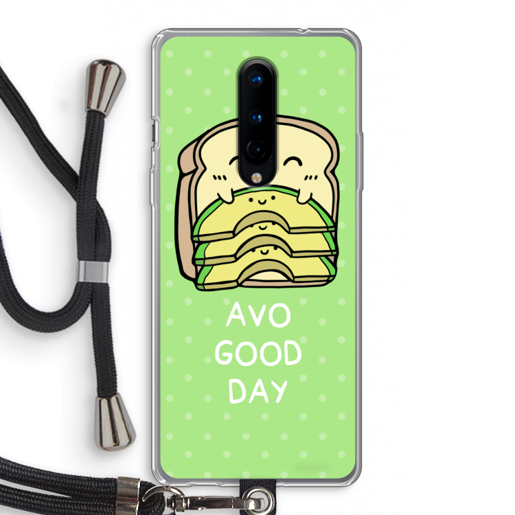 Avo Good Day: OnePlus 8 Transparant Hoesje met koord