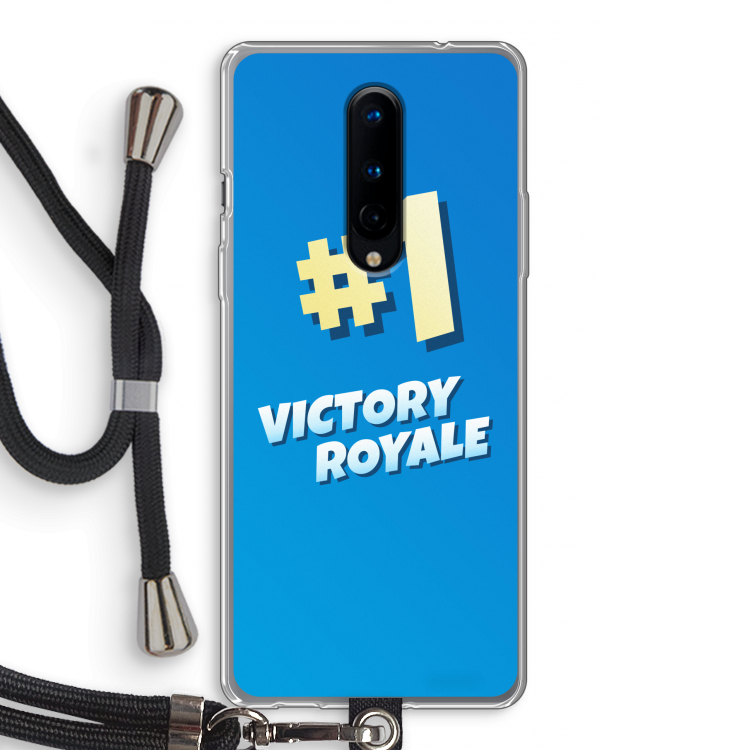 Victory Royale: OnePlus 8 Transparant Hoesje met koord