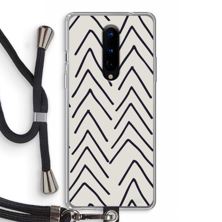 Marrakech Arrows: OnePlus 8 Transparant Hoesje met koord