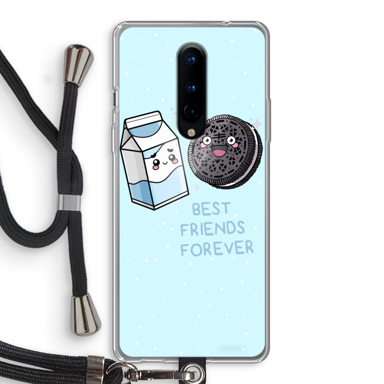 Best Friend Forever: OnePlus 8 Transparant Hoesje met koord