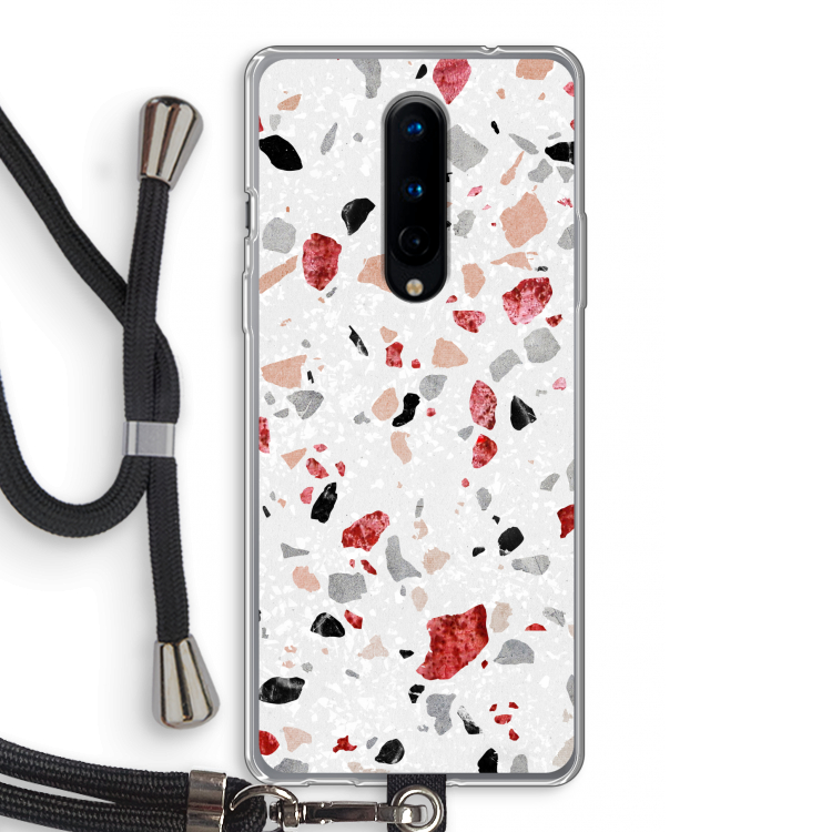 Terrazzo N°12: OnePlus 8 Transparant Hoesje met koord