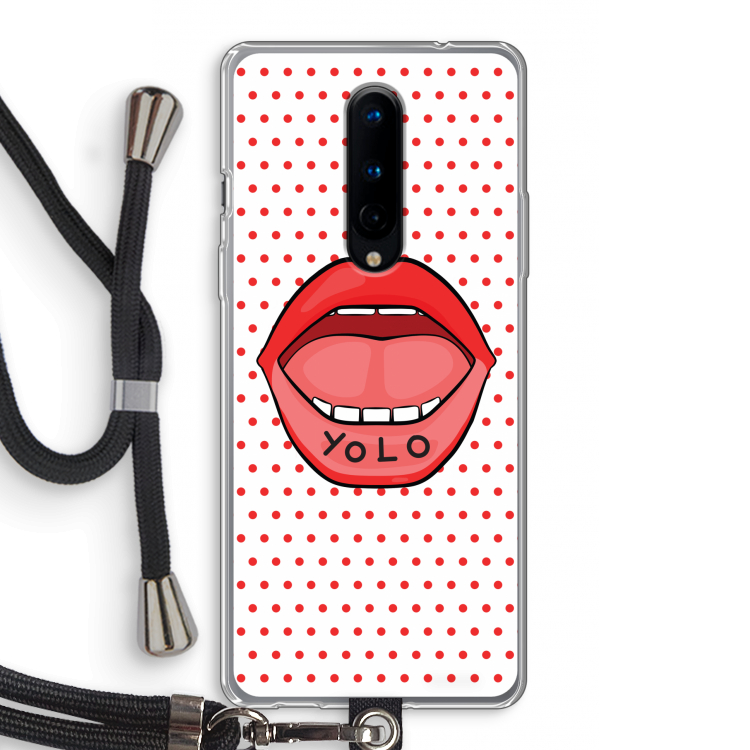 Yolo Denise: OnePlus 8 Transparant Hoesje met koord