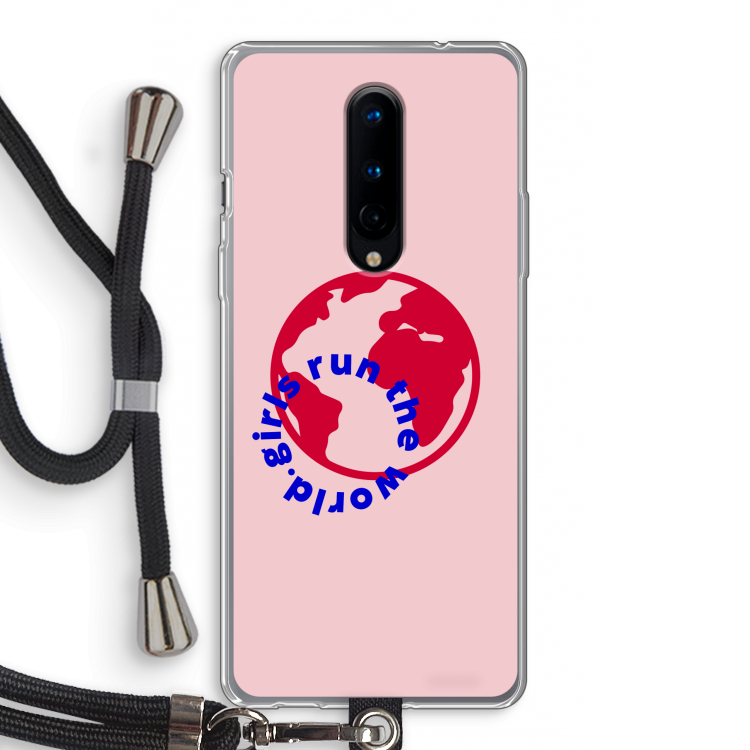 Run The World: OnePlus 8 Transparant Hoesje met koord