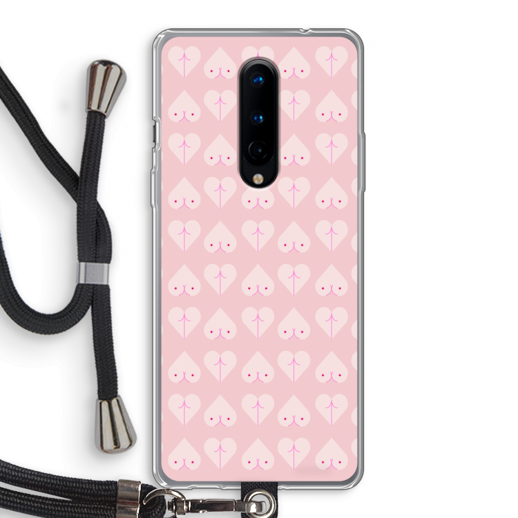 Ass 'n Titties: OnePlus 8 Transparant Hoesje met koord