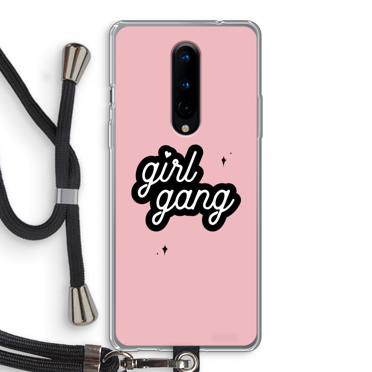 Girl Gang: OnePlus 8 Transparant Hoesje met koord