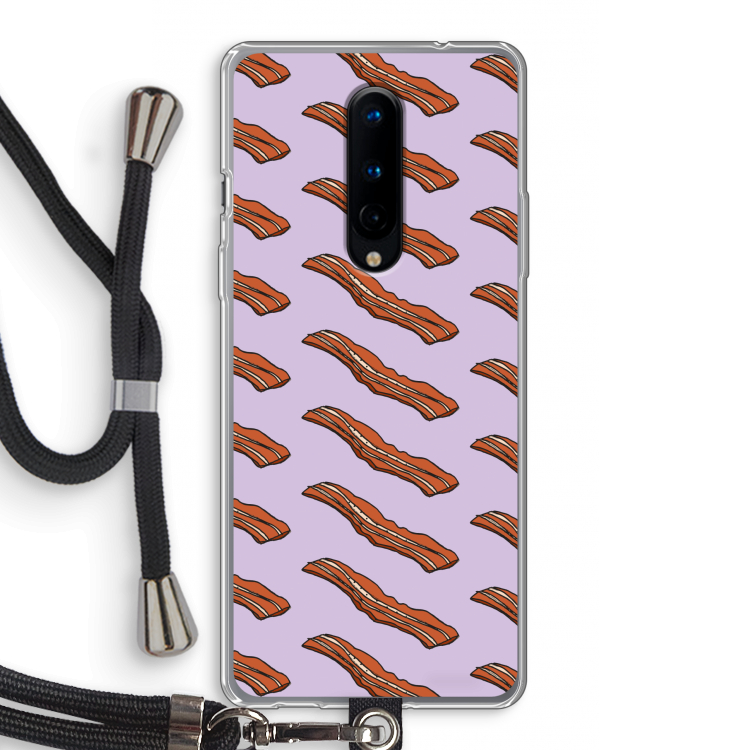 Bacon to my eggs #2: OnePlus 8 Transparant Hoesje met koord