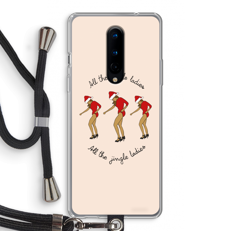 Jingle Ladies: OnePlus 8 Transparant Hoesje met koord