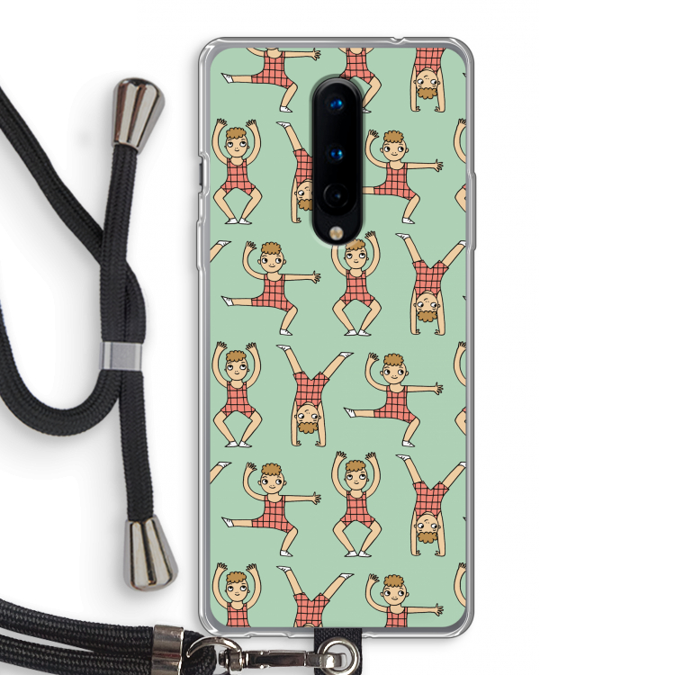 Gymboys: OnePlus 8 Transparant Hoesje met koord