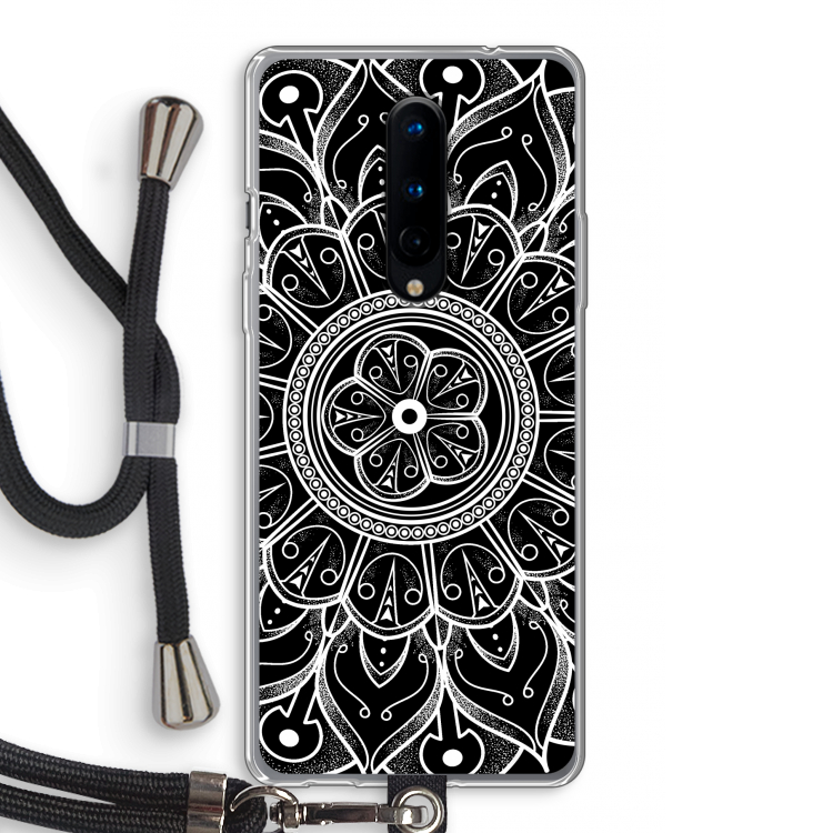 Roses Are Red: OnePlus 8 Transparant Hoesje met koord