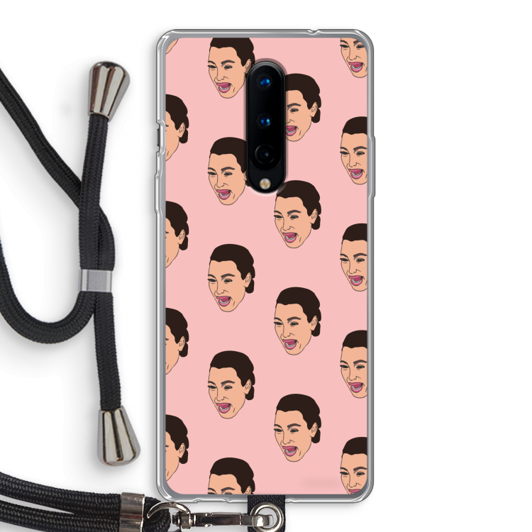 Ugly Cry Call: OnePlus 8 Transparant Hoesje met koord