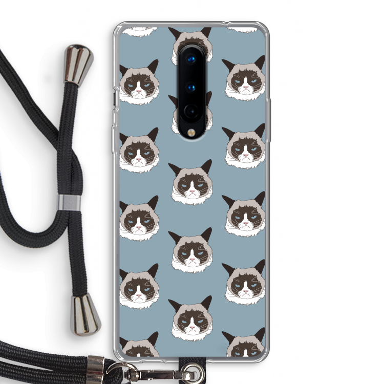 It's a Purrr Case: OnePlus 8 Transparant Hoesje met koord