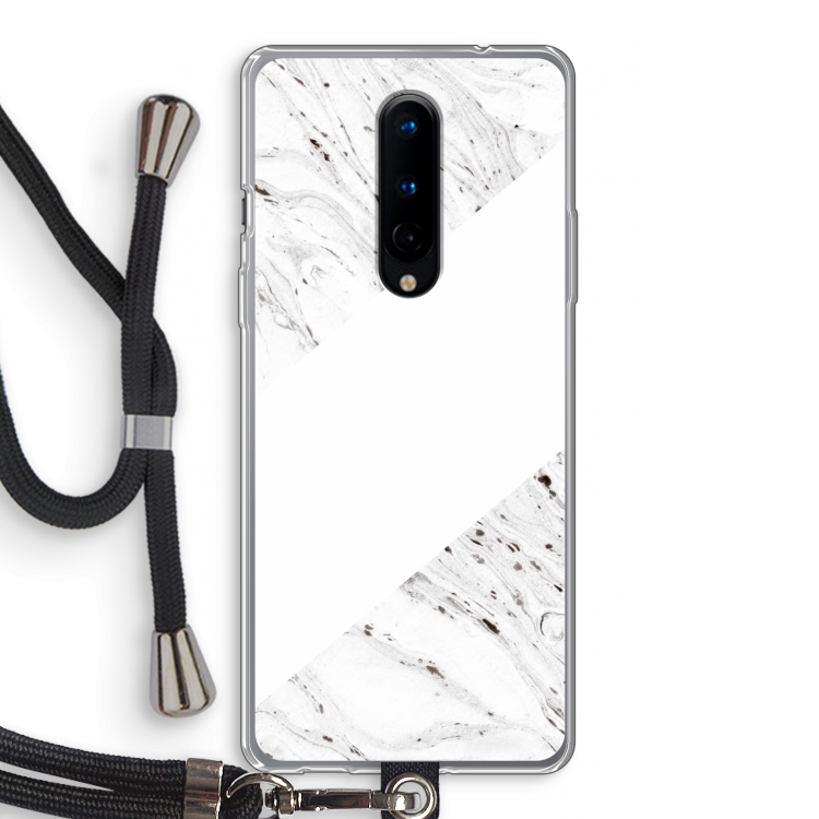 Biggest stripe: OnePlus 8 Transparant Hoesje met koord