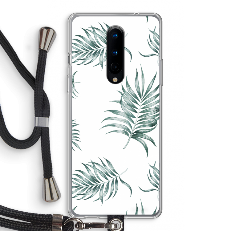 Simple leaves: OnePlus 8 Transparant Hoesje met koord