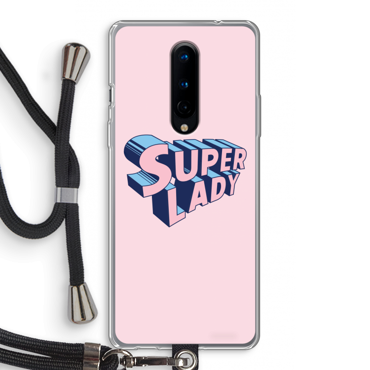 Superlady: OnePlus 8 Transparant Hoesje met koord