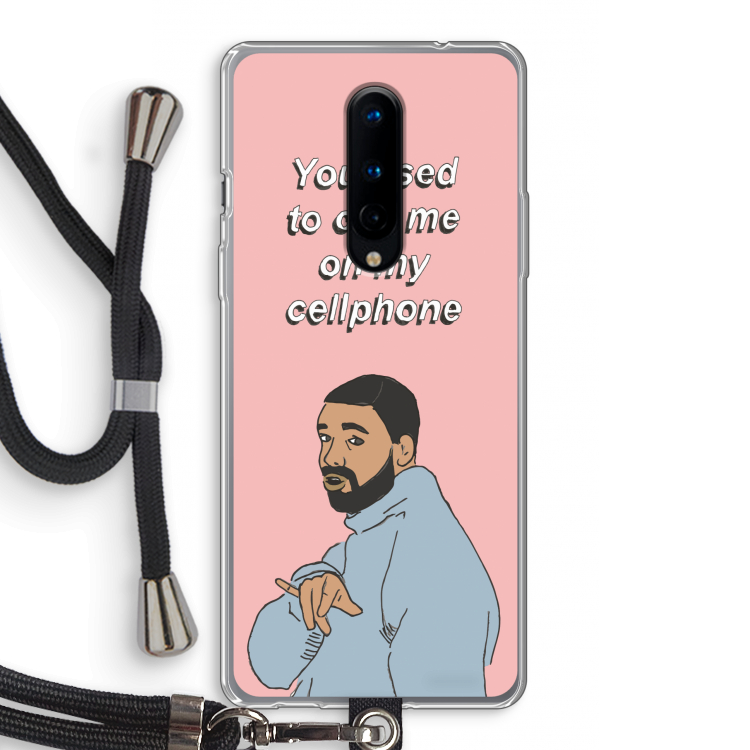 Hotline bling: OnePlus 8 Transparant Hoesje met koord