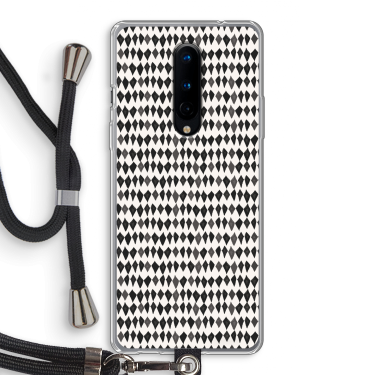 Crazy shapes: OnePlus 8 Transparant Hoesje met koord