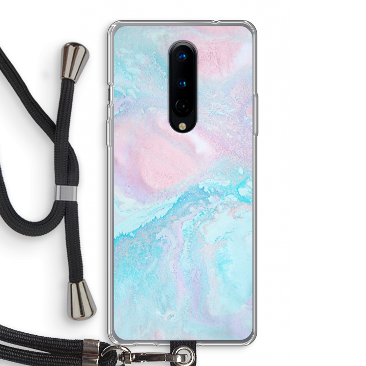 Fantasie pastel: OnePlus 8 Transparant Hoesje met koord