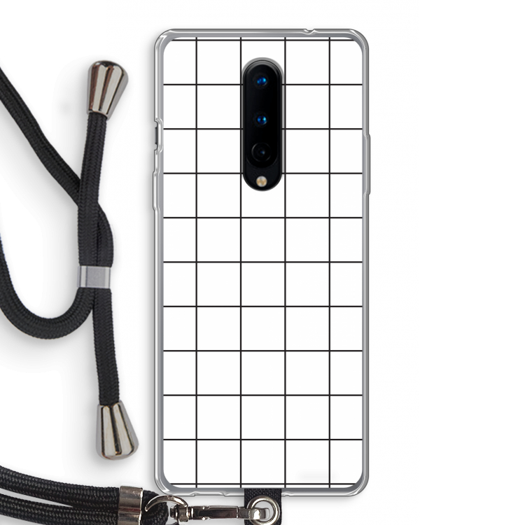 Rooster: OnePlus 8 Transparant Hoesje met koord