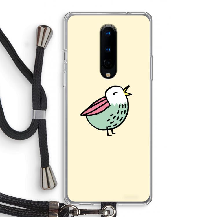 Birdy: OnePlus 8 Transparant Hoesje met koord